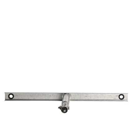 Angry Bull Barricades Interlocking Galvanized Steel Barricade, Removable Flat Feet, 8.5 ft. AC-LDX85-FL-GA